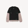 Heren 520 stickers hybride dubbel T-shirt in zwart/groen