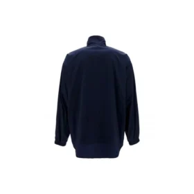 Heren Balenciaga-jas met logo, rits en opstaande kraag, blauw 622002TIO508065