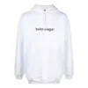 Heren Balenciaga-logo-trui, oversized, wit 570811TIV559040