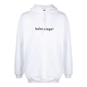Heren Balenciaga-logo-trui, oversized, wit 570811TIV559040