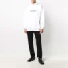 Heren Balenciaga-logo-trui, oversized, wit 570811TIV559040