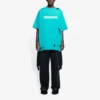 Heren Balenciaga SS21 met alfabetprint, rondhals, korte mouwen, groen 651795TKVB84661