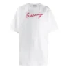 Heren Balenciaga T-shirt met logo-opdruk, korte mouwen, wit 583214TFV639783