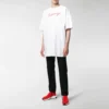Heren Balenciaga T-shirt met logo-opdruk, korte mouwen, wit 583214TFV639783