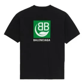 Heren Balenciaga T-shirt met logo-opdruk, korte mouwen, zwart 594579THV631000