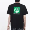 Heren Balenciaga T-shirt met logo-opdruk, korte mouwen, zwart 594579THV631000