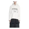 Heren Balenciaga x RuPaul Crossover FW21 pullover met alfabetprint, romig wit 670946TLV569057