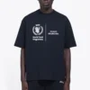 Heren Balenciaga x WFP 1e generatie pullover met crossover-print en logo, ronde hals en korte mouwen, zwart 612966THV841000