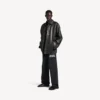 Heren-carcoat jas in zwart
