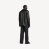 Heren-carcoat jas in zwart