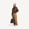 Heren chino in camel, maat L