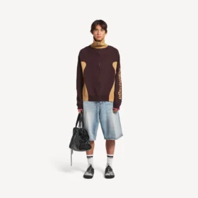 Heren denim stay-press short in bleek lichtblauw