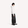 Heren hoodie met rits en capuchon in wit