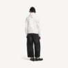 Heren hoodie met rits en capuchon in wit