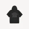Heren hoodie ‘The Song of the Highest Tower’ met afgeknipte mouwen in zwart