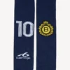 Heren lange sokken met marine-embleem in marineblauw