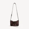 Heren Le City messenger-tas met klep, klein, in licht espresso