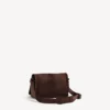 Heren Le City messenger-tas met klep, klein, in licht espresso