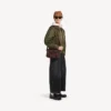 Heren Le City messenger-tas met klep, klein, in licht espresso