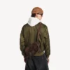 Heren Le City messenger-tas met klep, klein, in licht espresso