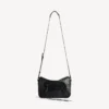 Heren Le City messenger tas met klep, klein, in zwart