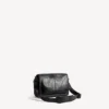Heren Le City messenger tas met klep, klein, in zwart