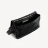 Heren Le City messenger tas met klep, klein, in zwart