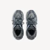 Heren Runner sneaker in grijs/marineblauw/lichtblauw