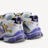 Heren Runner sneaker in paars/oranje/grijs