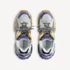 Heren Runner sneaker in paars/oranje/grijs