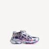 Heren Runner sneaker met kleurverloop in marineblauw/rood/grijs