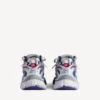 Heren Runner sneaker met kleurverloop in marineblauw/rood/grijs