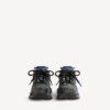 Heren Runner sneaker van mesh met kleurverloop in zwart/blauw/grijs