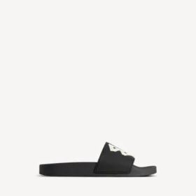 Heren-sandalen in zwart/geel