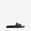 Heren-sandalen voor bij het zwembad in zwart/wit