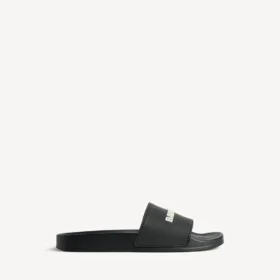 Heren-sandalen voor bij het zwembad in zwart/wit