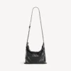 Heren shopper met stofzakje, crossbody tasje, medium, in zwart