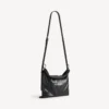 Heren shopper met stofzakje, crossbody tasje, medium, in zwart