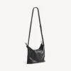 Heren shopper met stofzakje, crossbody tasje, medium, in zwart