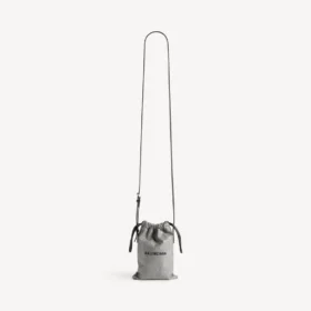 Heren shopper met telefoonhouder in Balenciaga-grijs