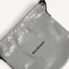 Heren shopper stofzakje crossbody tasje medium in Balenciaga-grijs
