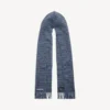 Heren sjaal met capuchon in blauw