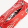 Heren sleutelhanger/bedeltje in de vorm van een snackzakje in rood