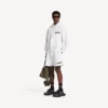 Heren sneaker 3XL met bedeltjes in zwart/zilver