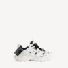 Heren sneaker met trackshirt-look in wit