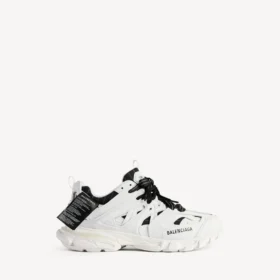 Heren sneaker met trackshirt-look in wit