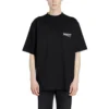 HEREN SS20 Logo Loszittend met korte mouwen Zwart 620969TIV521070