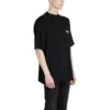 HEREN SS20 Logo Loszittend met korte mouwen Zwart 620969TIV521070