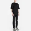 HEREN SS20 Logo Loszittend met korte mouwen Zwart 620969TIV521070