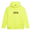 Heren-sweatshirt met opdruk, rondhals, geel 600583TIV757072